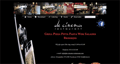 Desktop Screenshot of de-cinema-restaurant.com